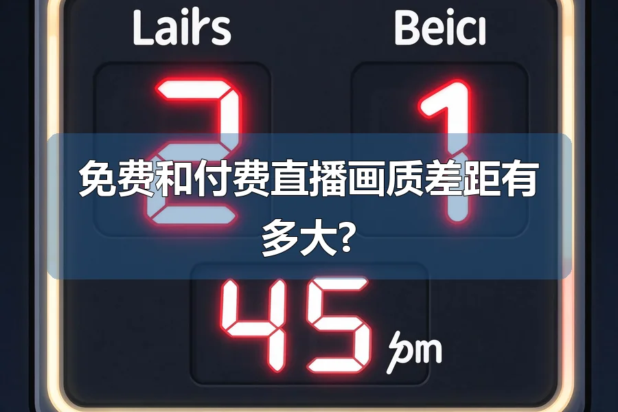 免费和付费直播画质差距有多大?
